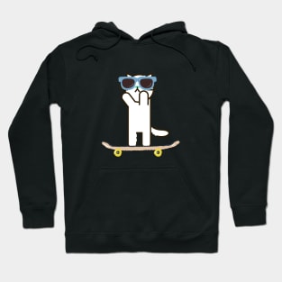 Summer Cat On A Skateboard Hoodie